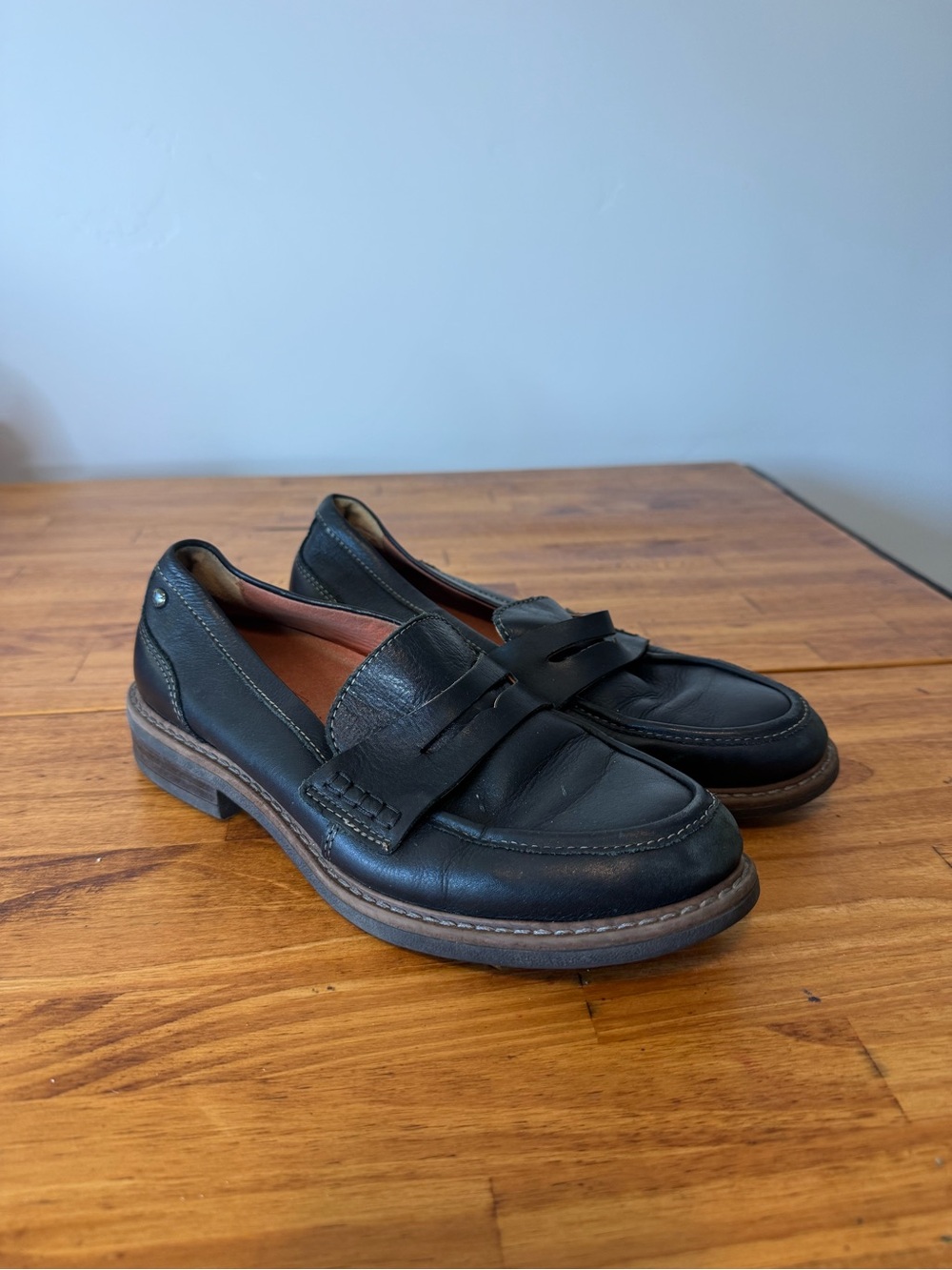 Pikolinos Aldaya Black Leather Loafers Slip On Shoes Size 37 - Picture 2 of 5